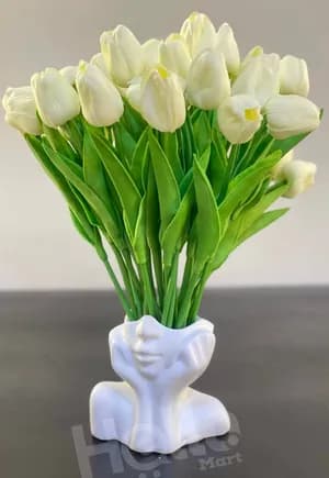 White Artificial Tulip Flowers