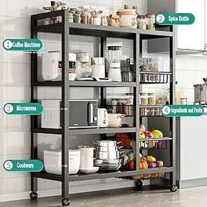 4 Layer Metal Storage Shelf