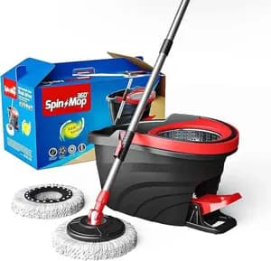 360° Microfiber Spin Mop Bucket Set
