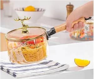 Heat-Resistant Glass Cookware Pan