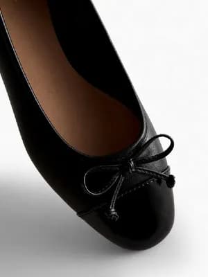 Primark panelled bow ballerina flat
