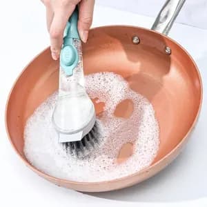 Kitchen Dish Brush with Soap Dispenser