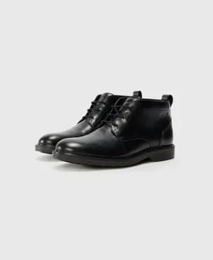 Clarks Black Leather Boots