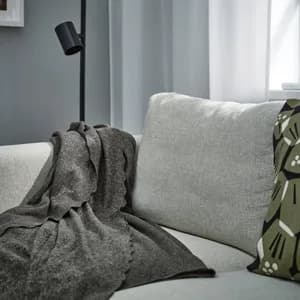 Ikea Throw, dark grey, 130x170 cm