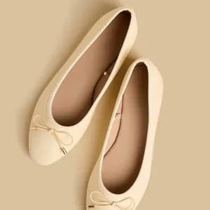 Max slip on bow ballerina flat