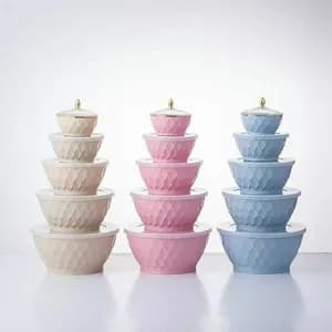 5-Piece Plastic Mixing Bowl Set