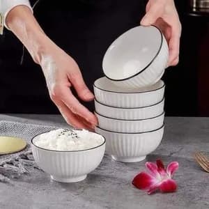 White Ceramic Soup Bowls