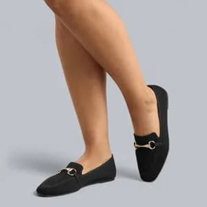 MAX metal accent ballerina flat