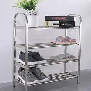 4 Layer Stainless Steel Shoe Rack