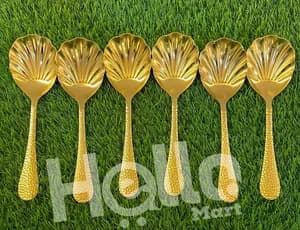 Golden Shell Serving Spoon
