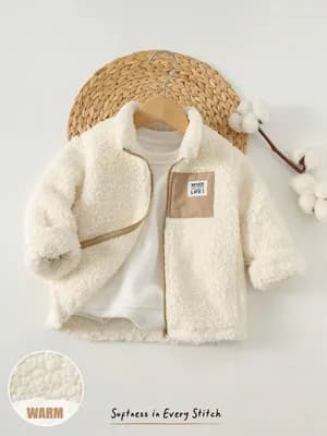 Cozy pixies color block thick winter jackets
