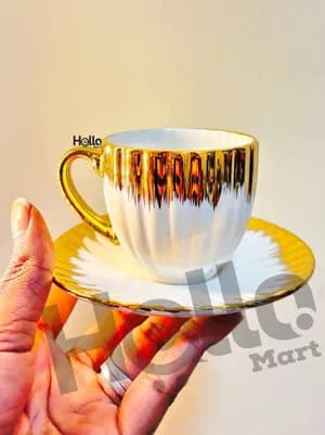 6-Piece Gold Coffee Cup Set