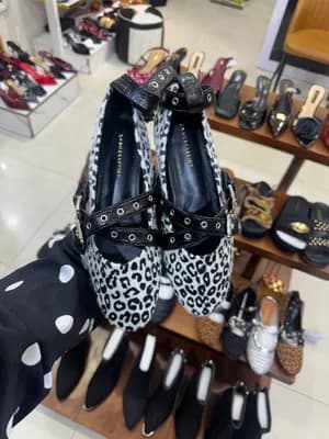 Leopard Print Mary Jane Flats