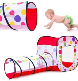 2 in 1 magic ball house & tunnel tent