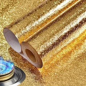 Kitchen Oil Proof Stickers Waterproof Roll 60cm x 5m