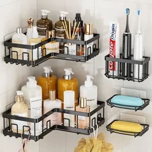 5pcs Stainless Steel Storage Rack