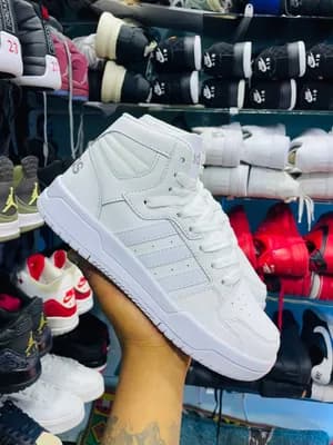 Adidas White High-Top Sneakers