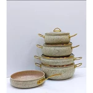 MOMCOC Granite Cookware Set 9 Pcs