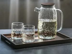 Deli Glass Jug and Six Glasses
