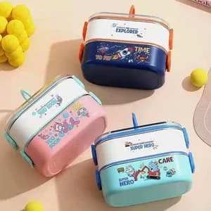 Stainless Steel 3 Compartment Lunch Box