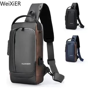 Multifunction USB Crossbody Sling Bag