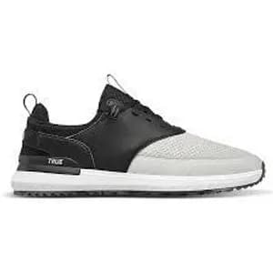 Black White Lace-Up Sneakers