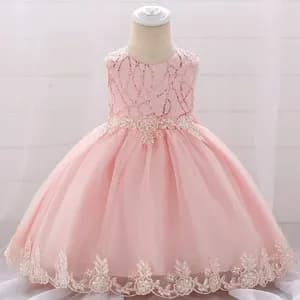 Sleeveless Lace Sequins Party Dress