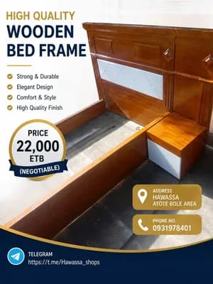 High Quality Wooden Bed Frame 1.2m