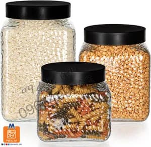 3 Sets Glass Storage Containers