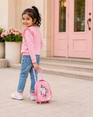 Unicorn mini trolley bag for starters