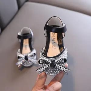 Girls pearl decor princess sandals