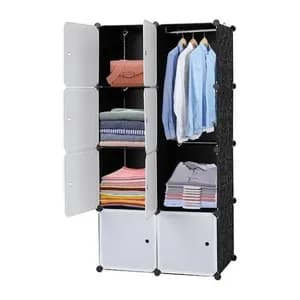 Plastic Metal Cubic Cloth Cabinet