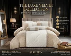 Seven (7) Pcs Comforter set