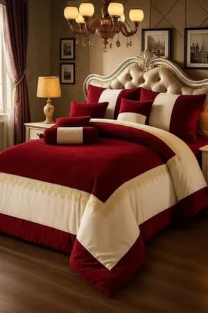 Seven (7) Pcs Comforter set