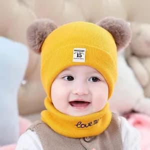 Baby hat and scarf