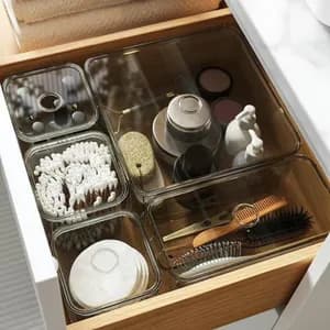 IKEA VISSLAAN Box Set of 5 Grey