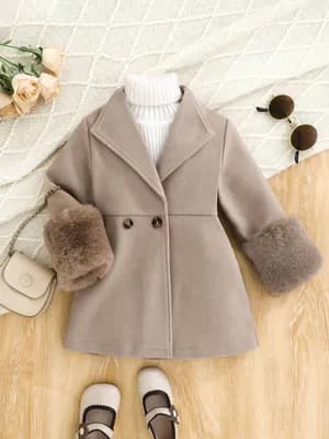 Toddler Girls Wool Blend Coat 1-3 Years