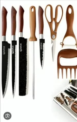 8pcs Complete Kitchen Knife Set