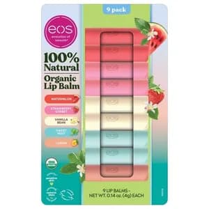 eos Natural USDA Organic Lip Balm 9 Pack
