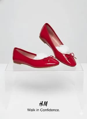 Plain bow ballerina flat
