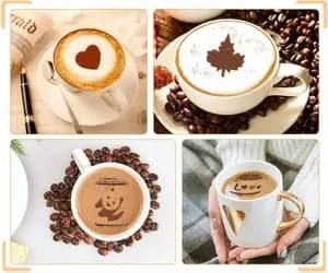 Coffee latte Art stencils