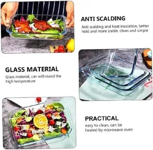 3-Piece Tempered Glass Baking Dish Set