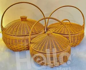 Woven Food Storage Basket Set