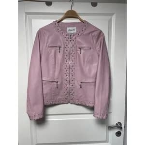 Faux leather jacket for women