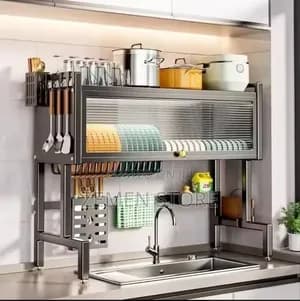 Metal Over Sink Dish Drying Rack