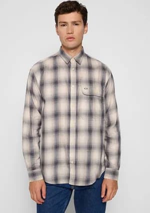 Armani Exchange Plaid Shirt