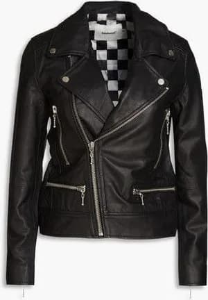 Deadwood Genuine Leather Biker Jacket Size S