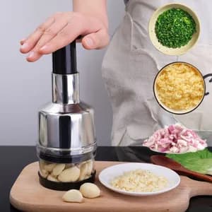 Manual Press-Down Garlic Vegetable Chopper
