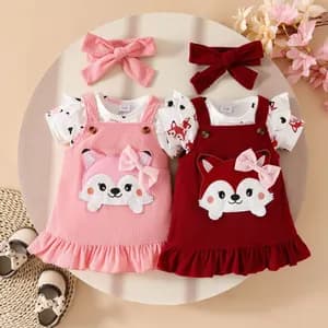 Babygirl Three Piece Set Floral Dress