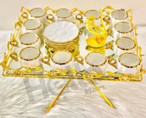 Medium Coffee Cup Set with Stand